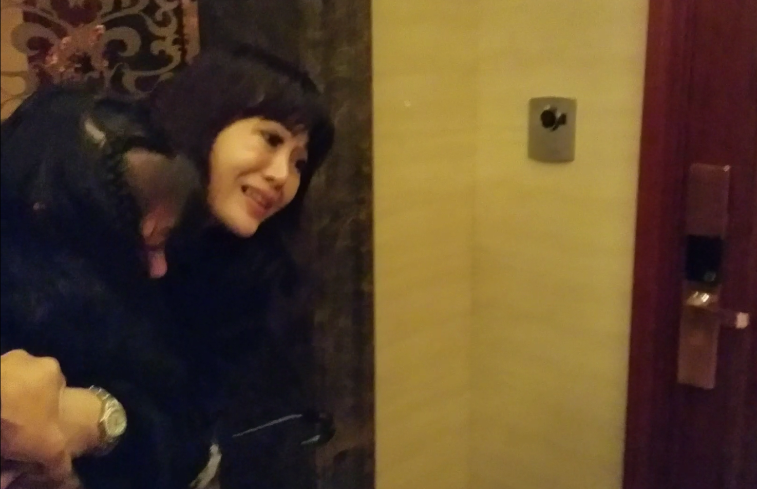preventing Respondent from dragging Daughter inside